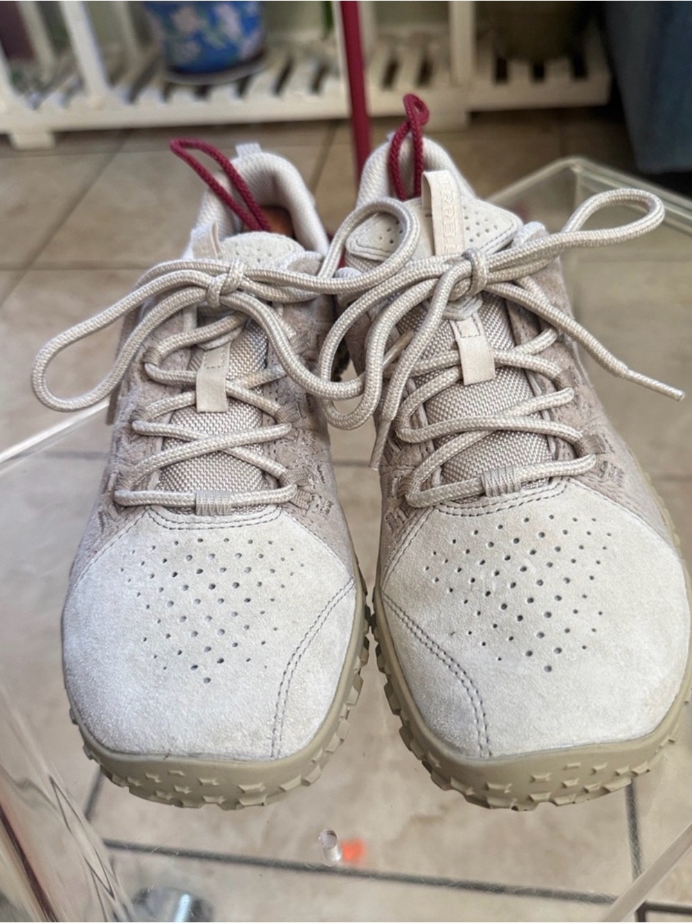 Merrell Women's Beige wrapt hiking Sneakers - Picture 2 of 9